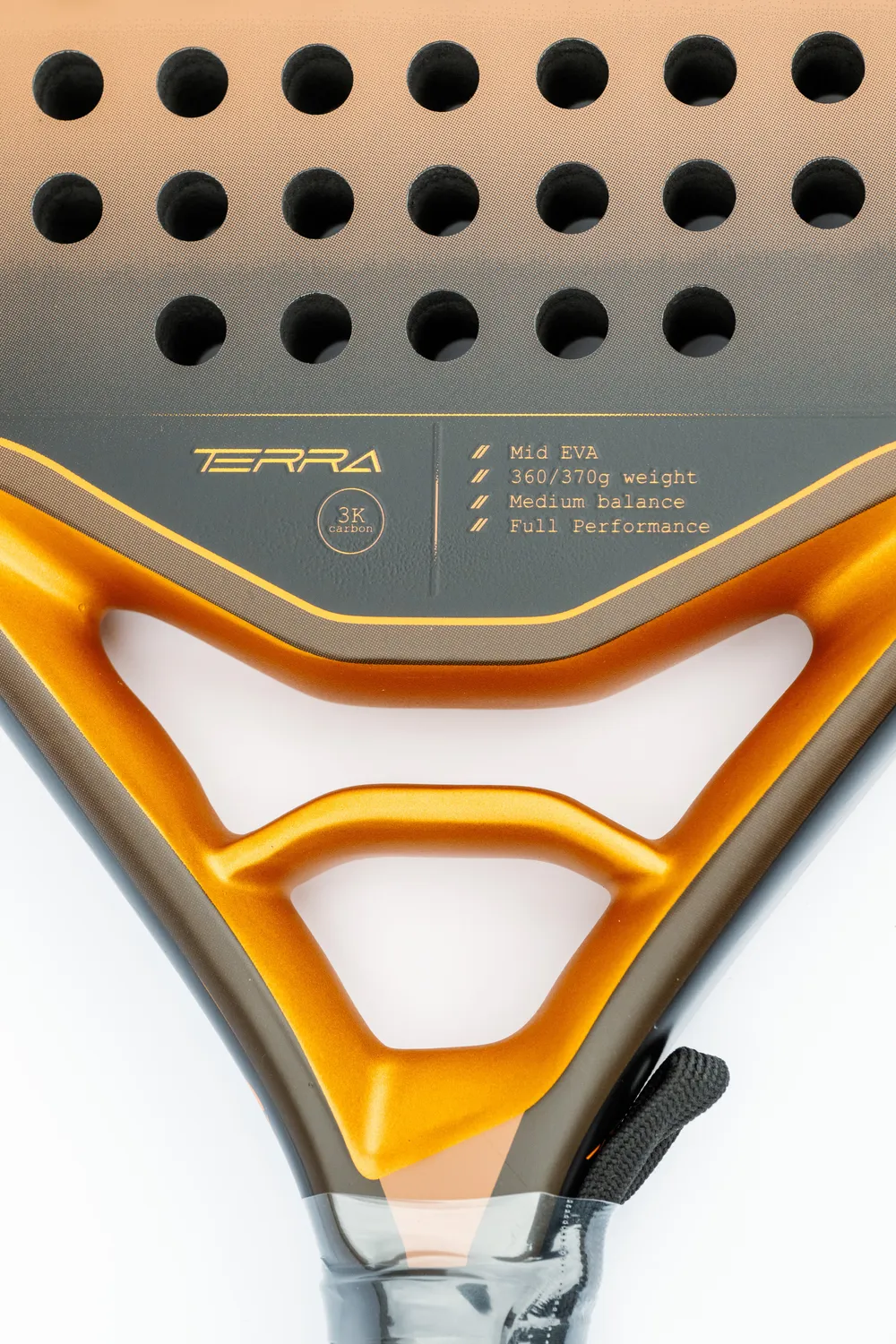 Aurex Terra 3K Carbon Padelschläger 38mm mittelhart