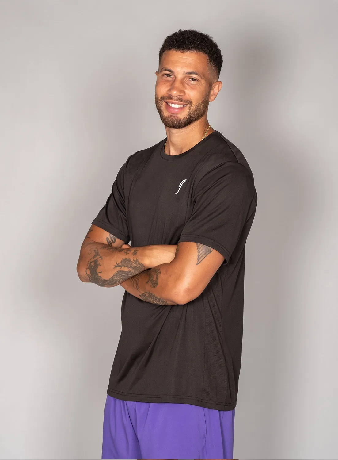 Robin Soderling Men's Performance Tee - Side Mesh Sportshirt Herren
