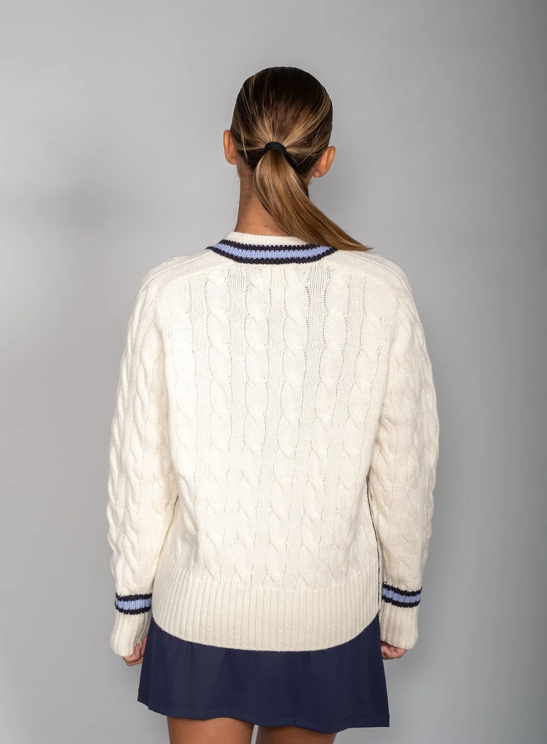 Robin Soderling Damen Strickpullover mit V-Ausschnitt
