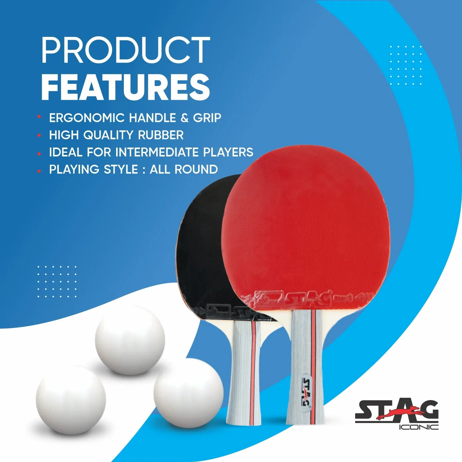 Stag Iconic Victor Tischtennis-Set