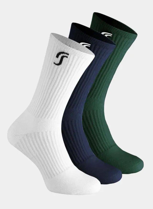 Robin Soderling Cushioned Performance Socks 3-Pack – Sportsocken mit Polsterung