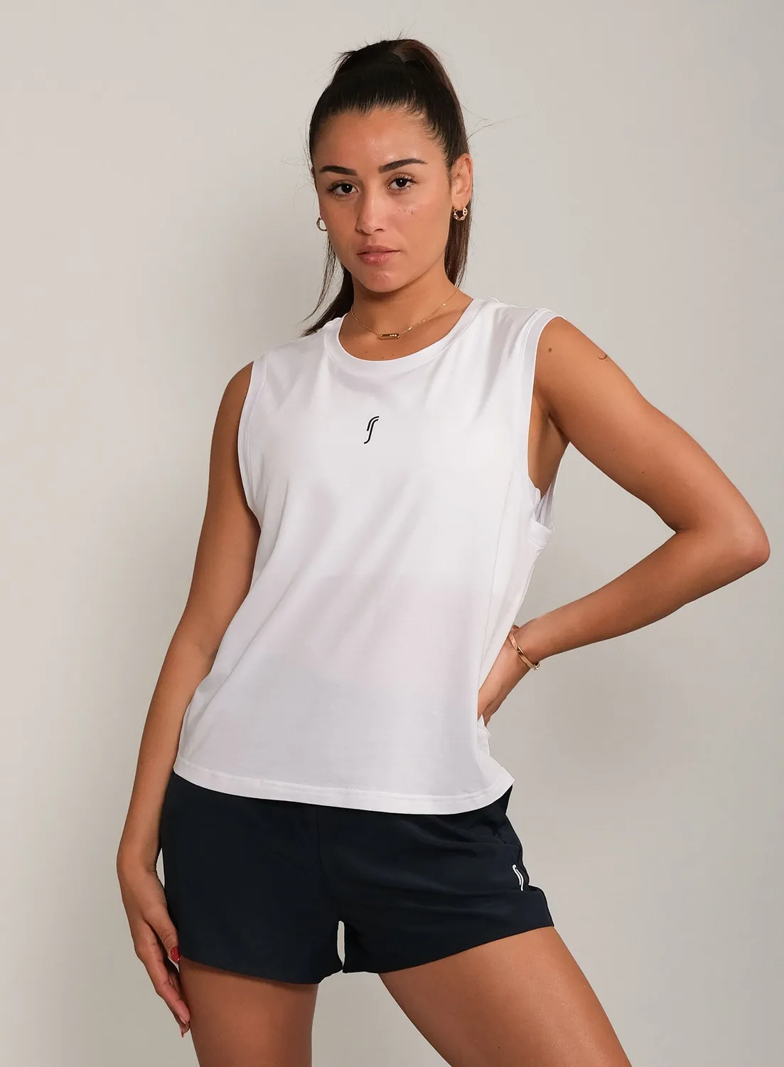 Robin Soderling Paris Relaxed Tank Top Damen Baumwolle
