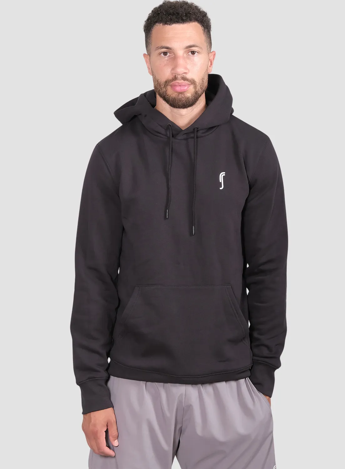 Robin Soderling Paris Herren-Hoodie weiß gestickt