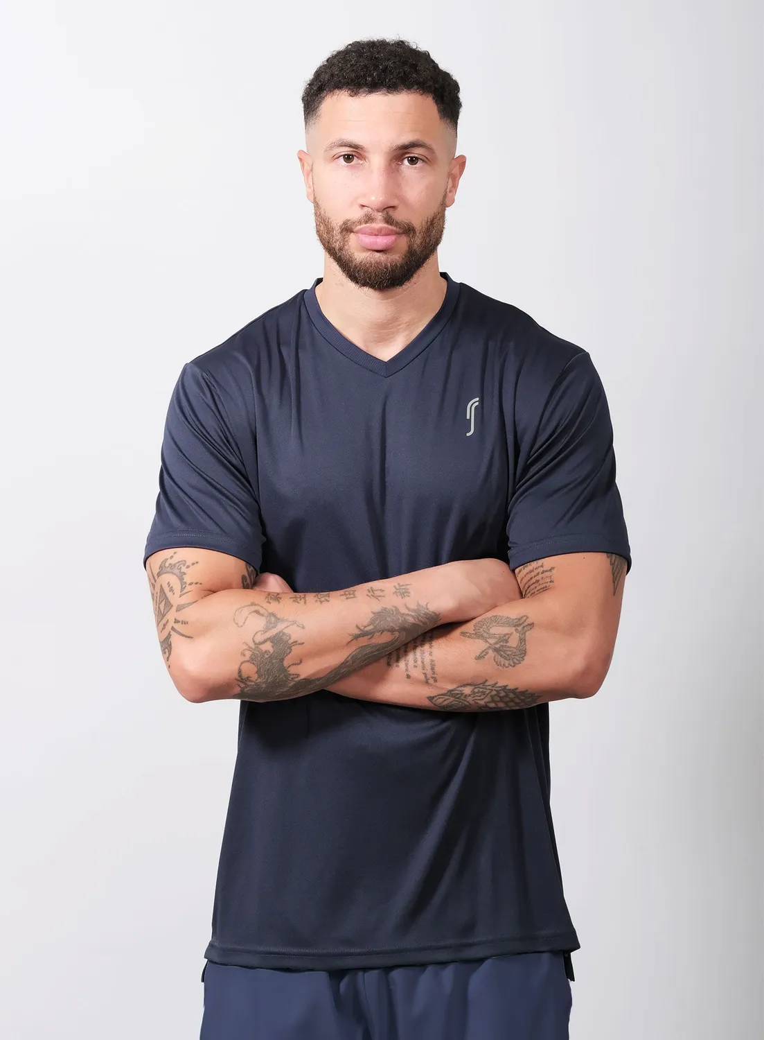 Robin Soderling Performance V-Neck Herren T-Shirt Tennis