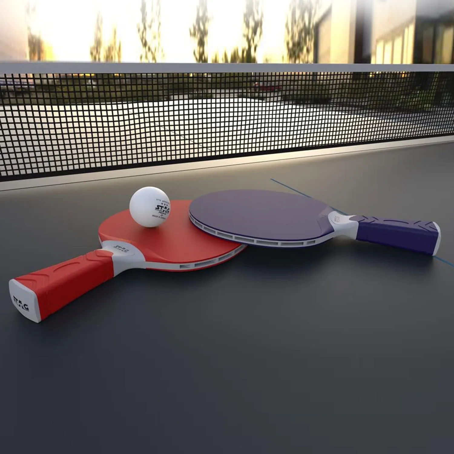 Stag Iconic Outdoor Tischtennis-Set Schläger Bälle