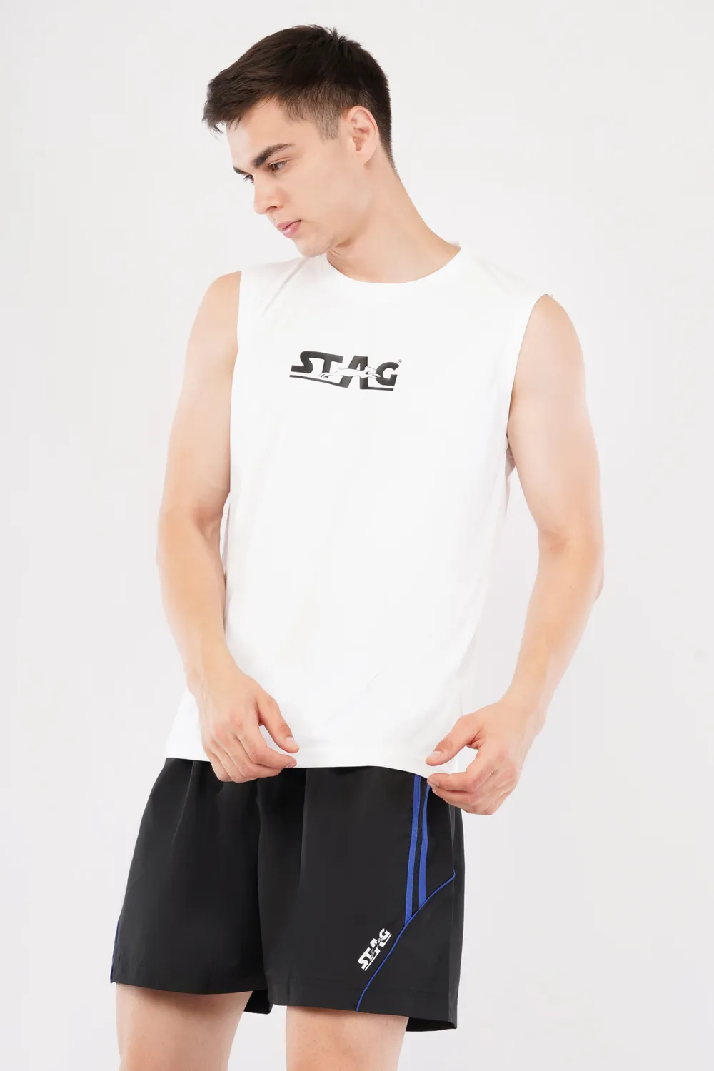 Stag Iconic Ärmelloses Performance T-Shirt Herren Polyester