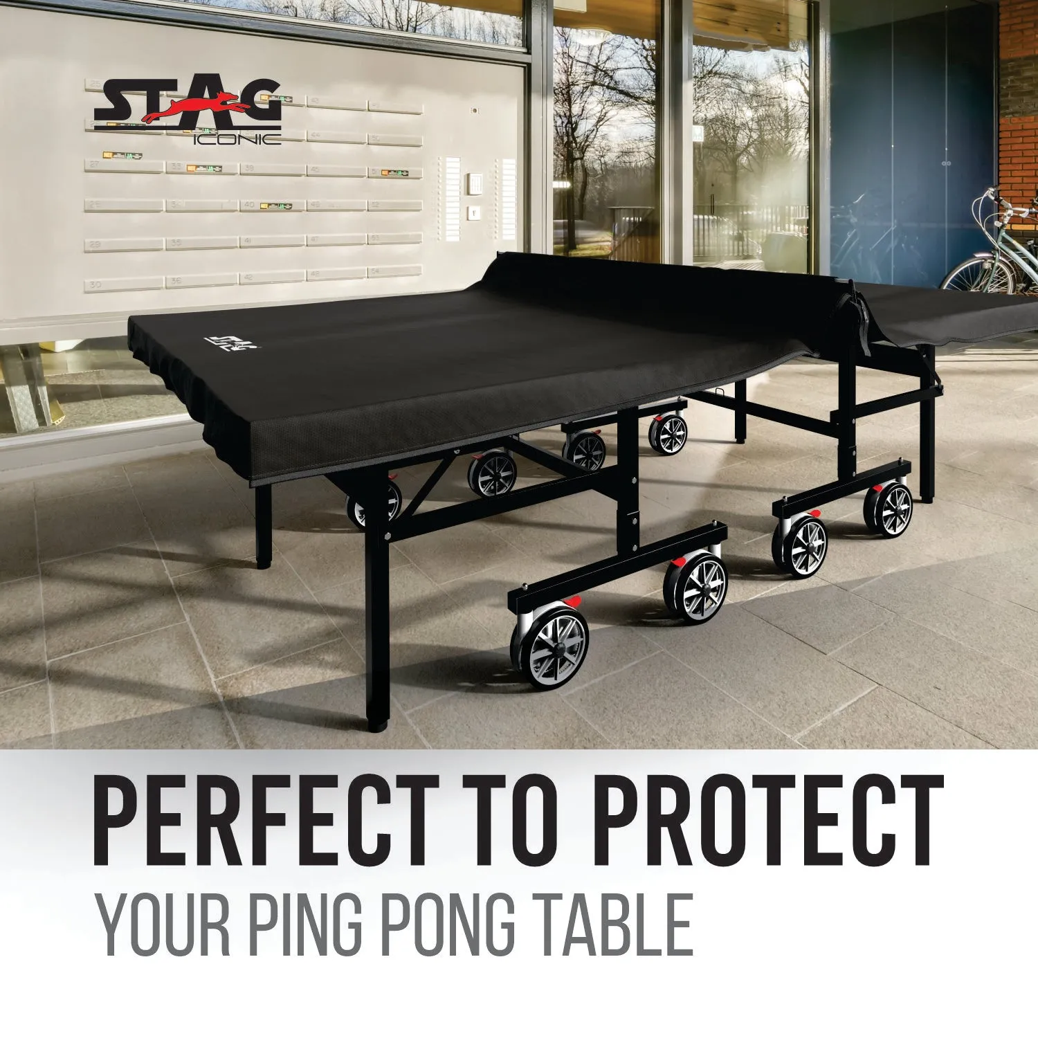 Stag Iconic 2 in 1 Tischtennisplatten-Abdeckung wetterfest