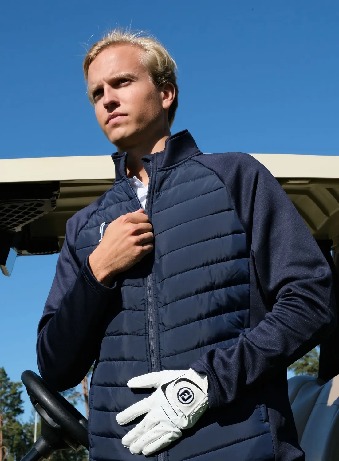 Robin Soderling National Team Padded Herren Hybrid-Steppjacke