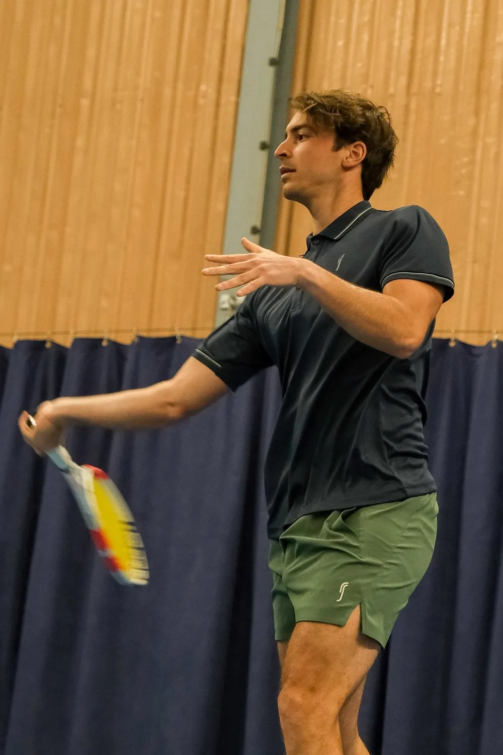 Robin Soderling Performance Court Polo Herren Streifenkragen