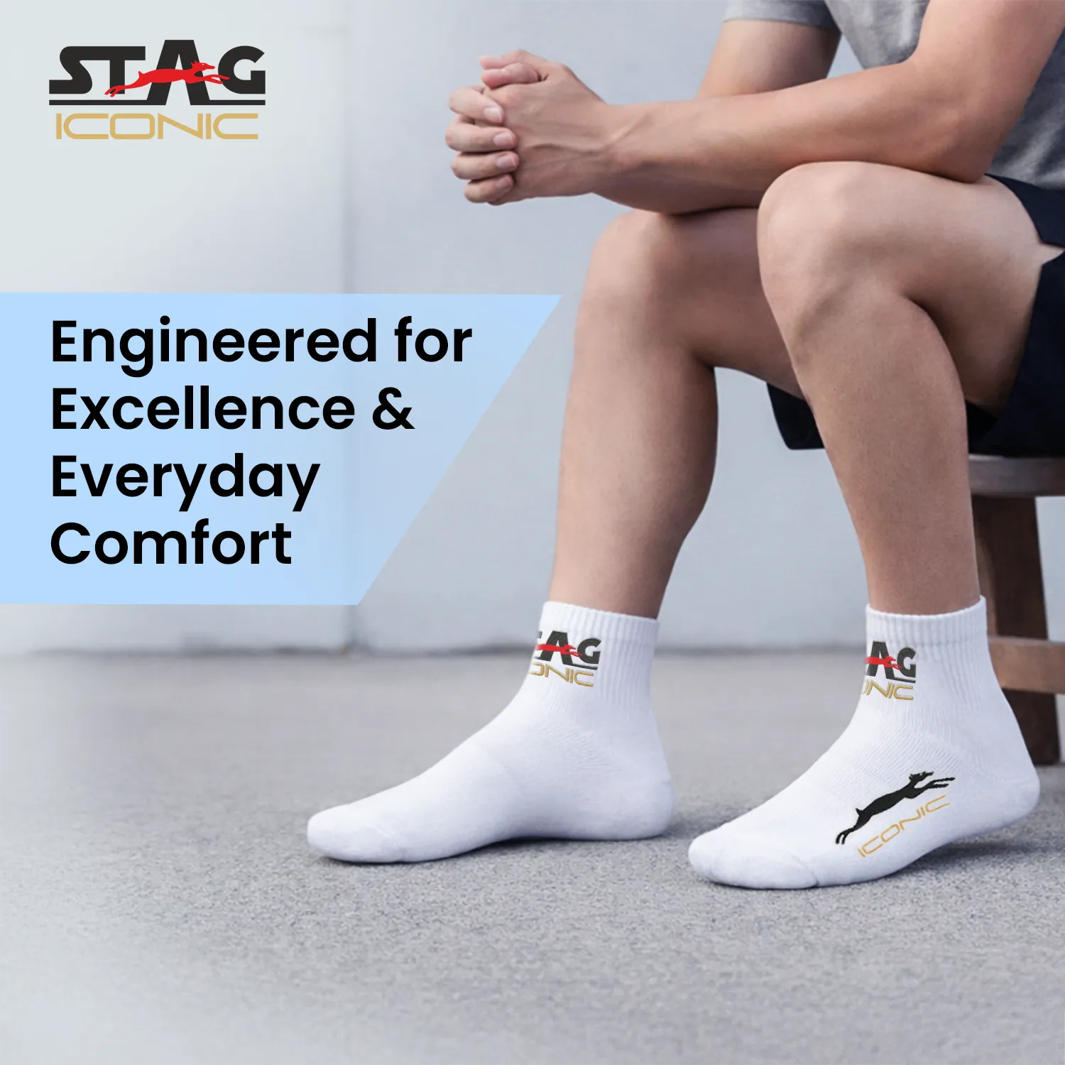 Stag Iconic Performance Sportsocken Hoch 2er-Pack