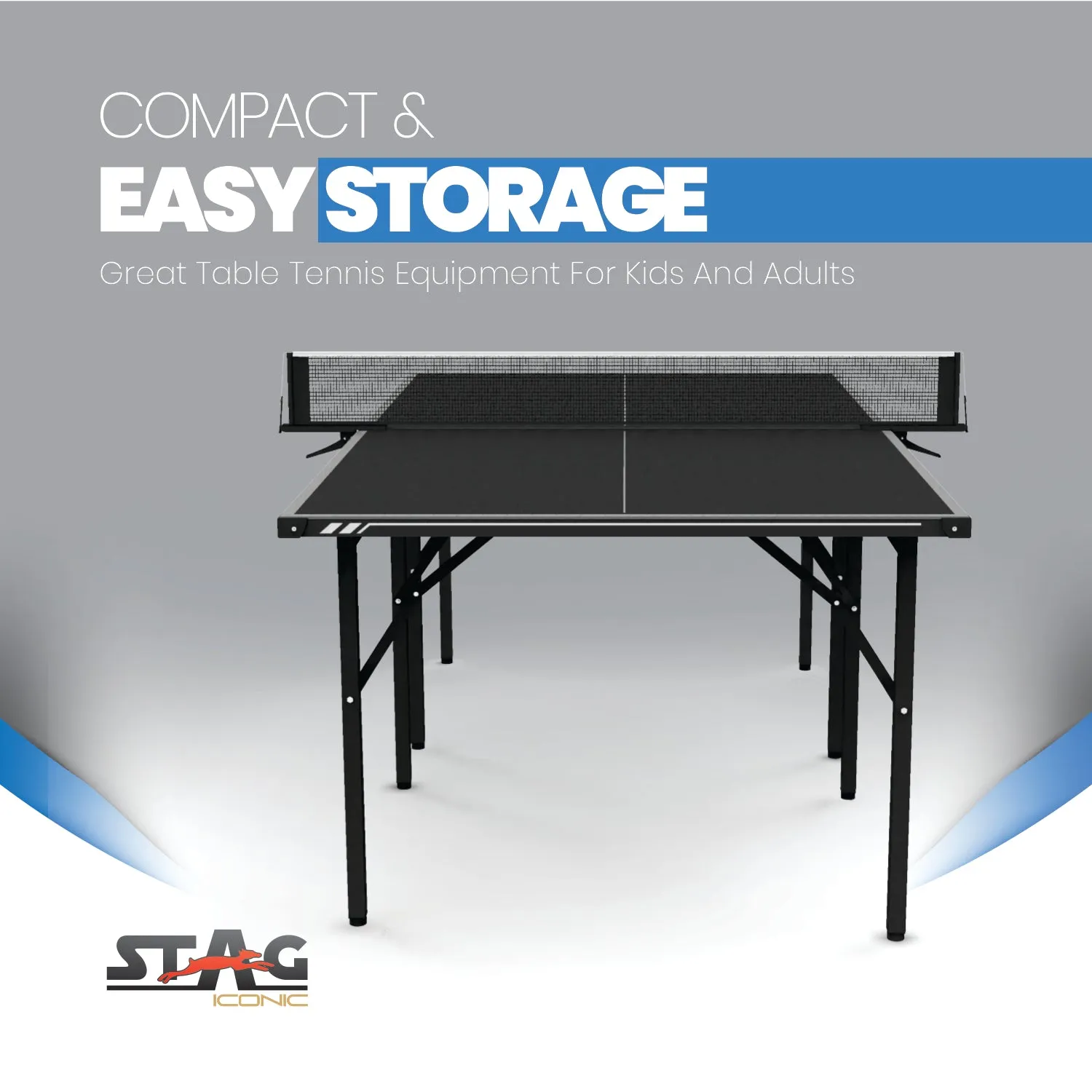 Stag Iconic Midi Series Tischtennisplatte klappbar