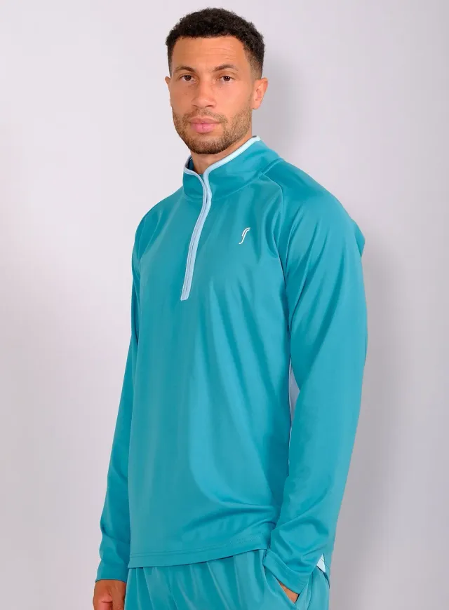 Robin Soderling National Team Half Zip Herren-Trainingsshirt