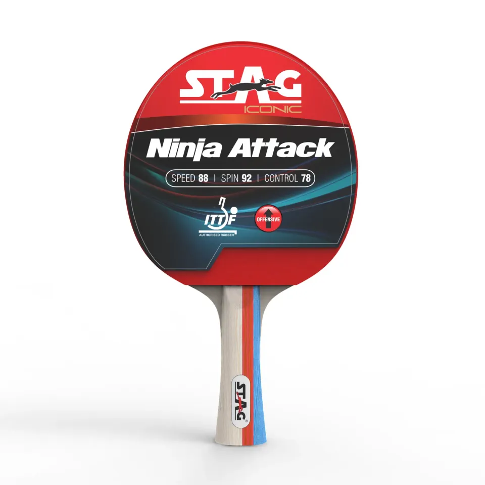 Stag Iconic Ninja Attack Tischtennisschläger für Angriffsspiel
