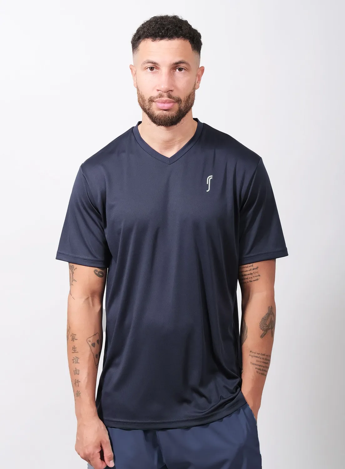 Robin Soderling Performance V-Neck Herren T-Shirt Tennis