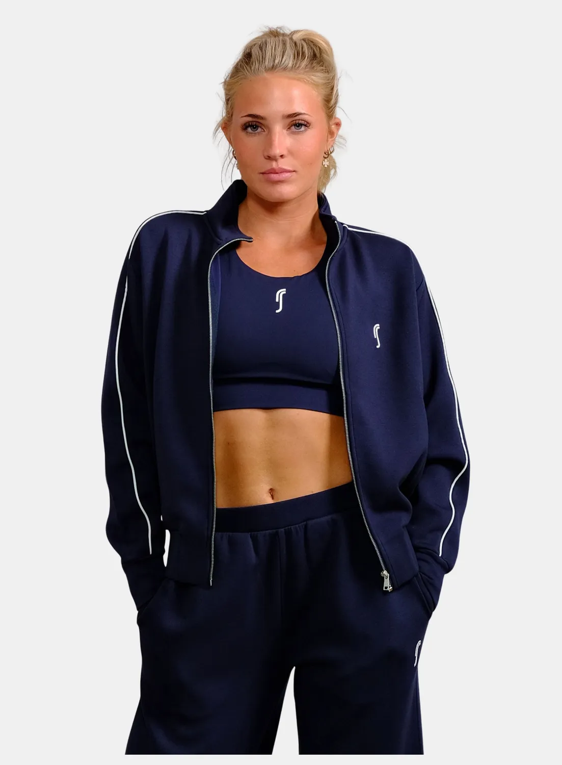 Robin Soderling Court Zip Sweater Damen kurz weich