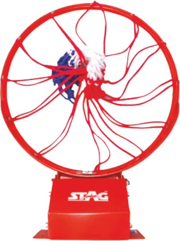 Stag Iconic Basketballring Stahl mit Netz 2 Federn