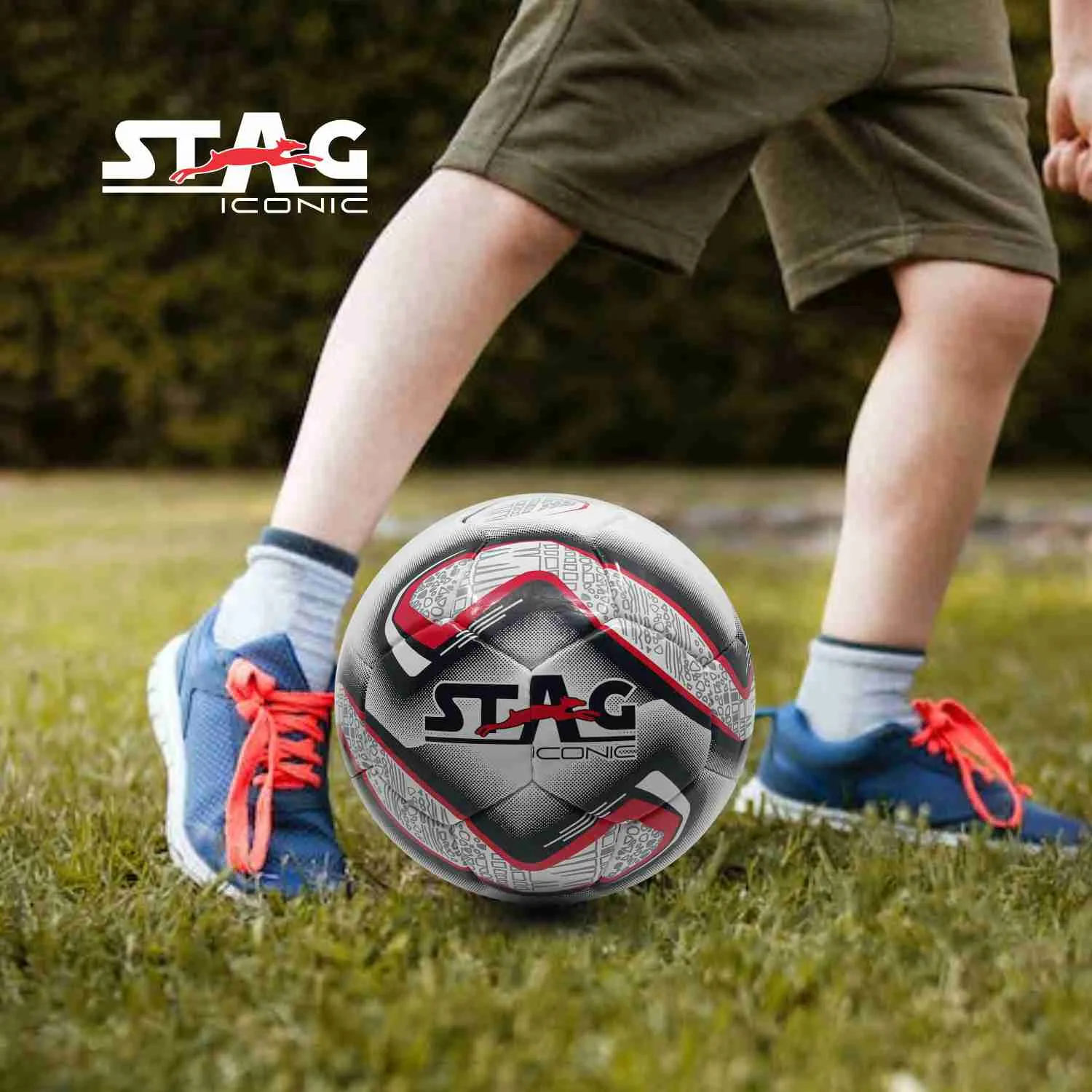 Stag Iconic Mission Fußball Größe 5 32 Panels