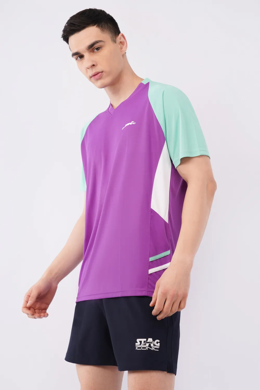 Stag Iconic V-Neck Sportshirt Polyester