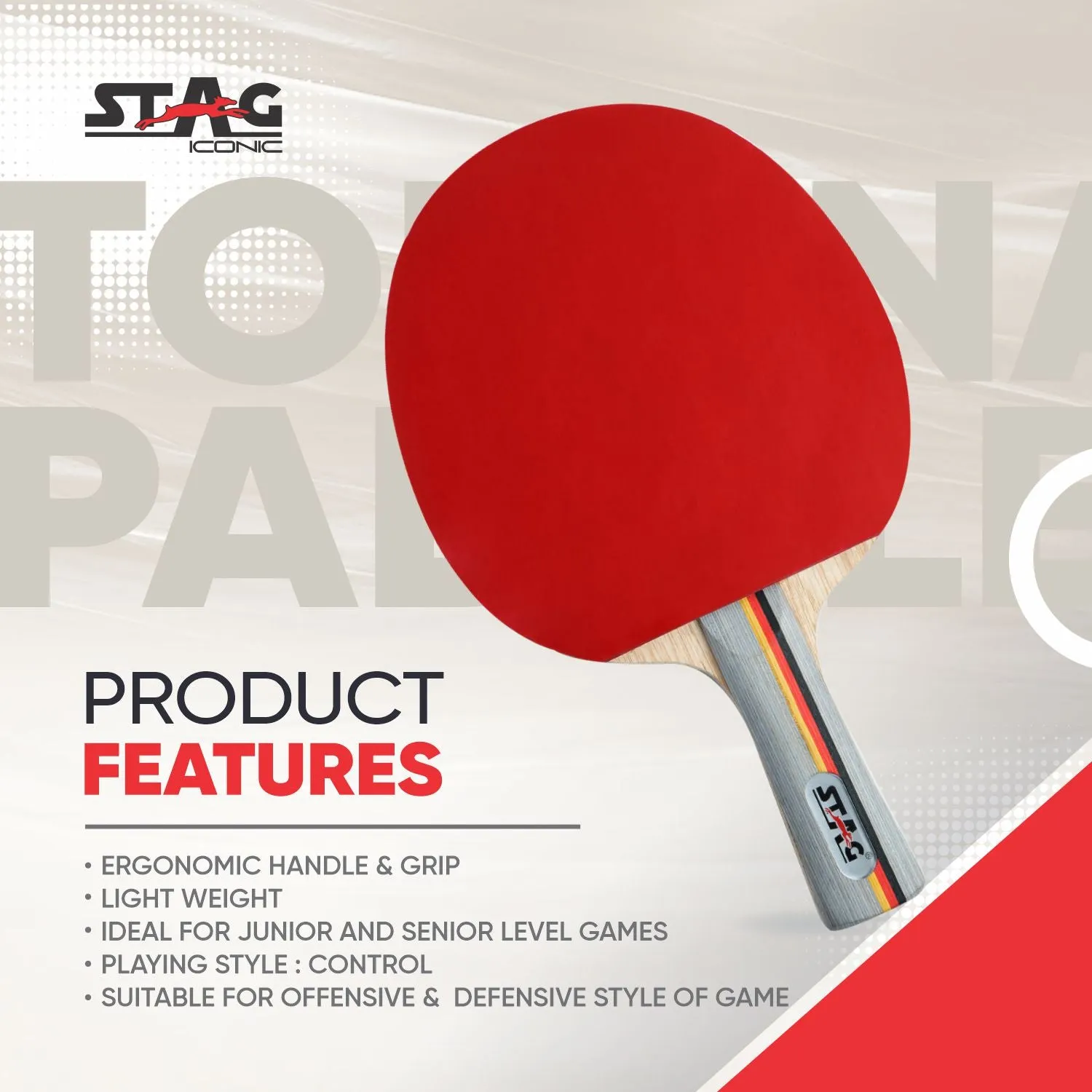 Stag Iconic Ninja Fire Tischtennisschläger
