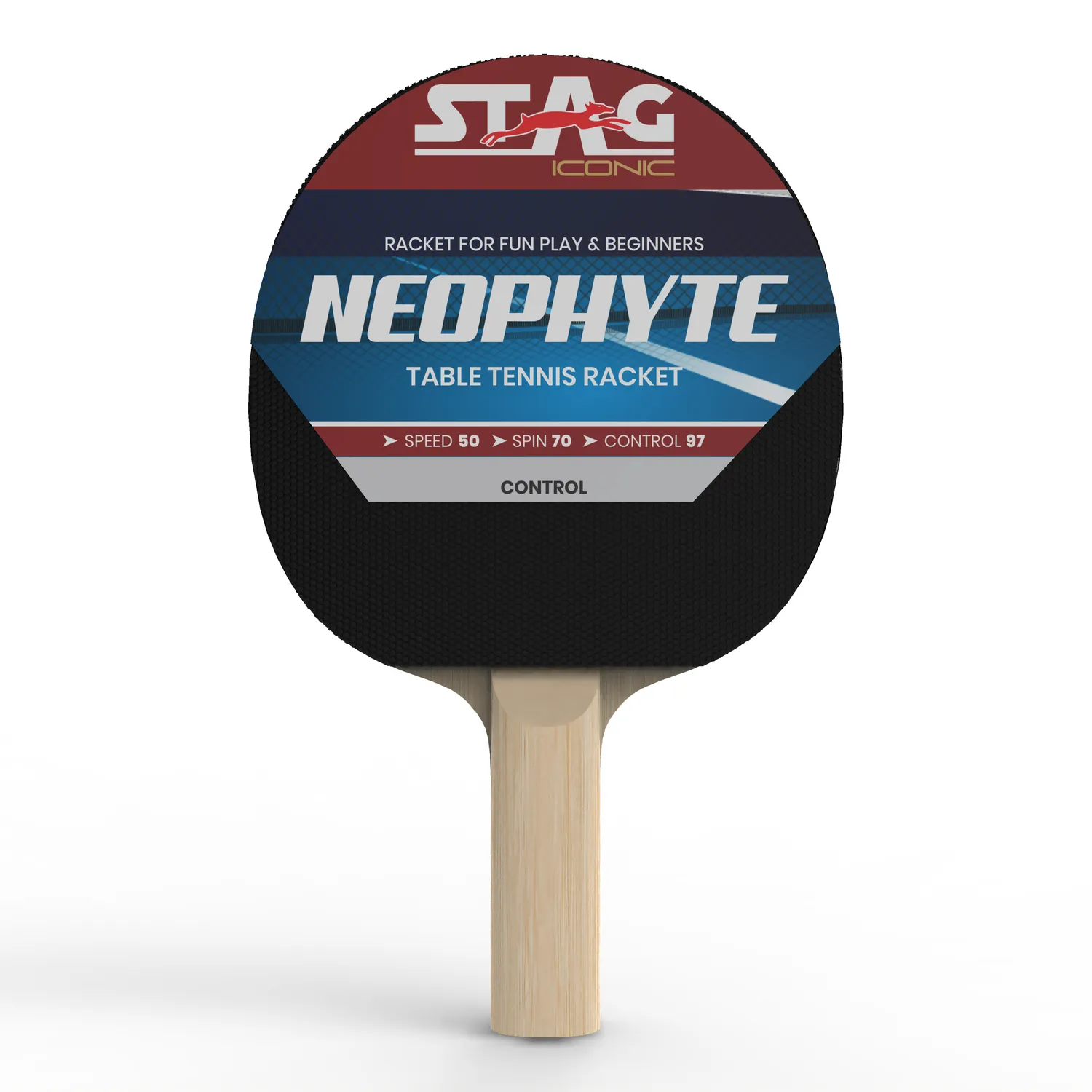 Stag Iconic Neophyte Series Tischtennisschläger Einsteiger Kontrolle
