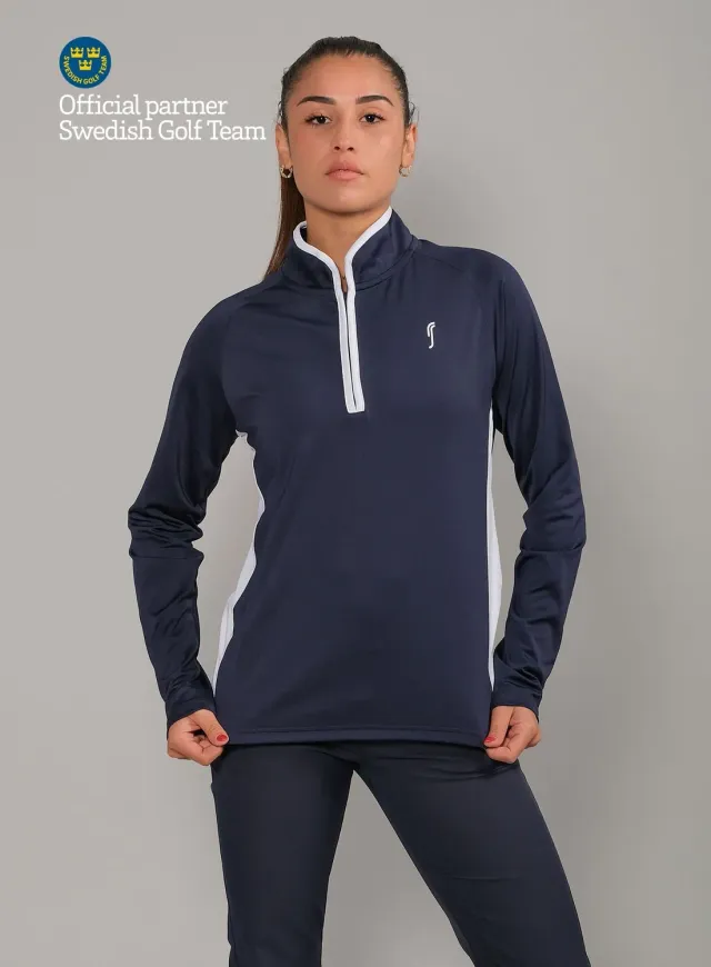 Robin Soderling National Team Half Zip Damen Pullover 4-Wege-Stretch