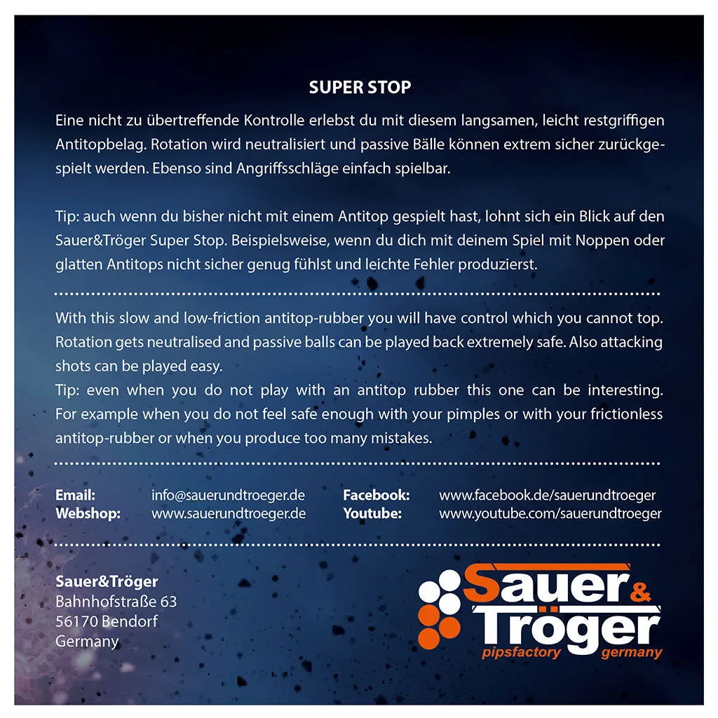 Sauer & Tröger Super Stop Anti-Belag kontrolliert