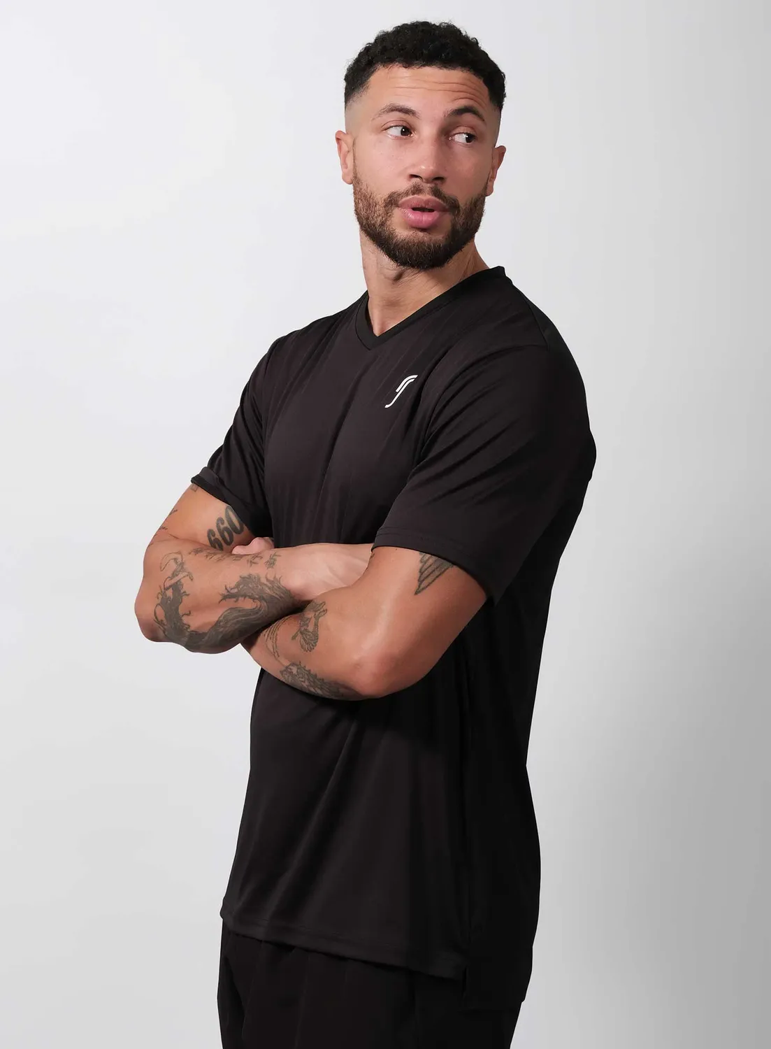 Robin Soderling Men's Performance Tee - V neck Herren-Funktionsshirt