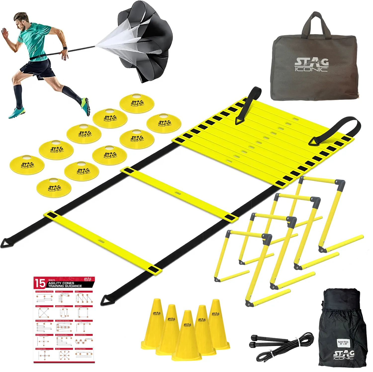 Stag Iconic Agility Speed Trainingsset für Fußball