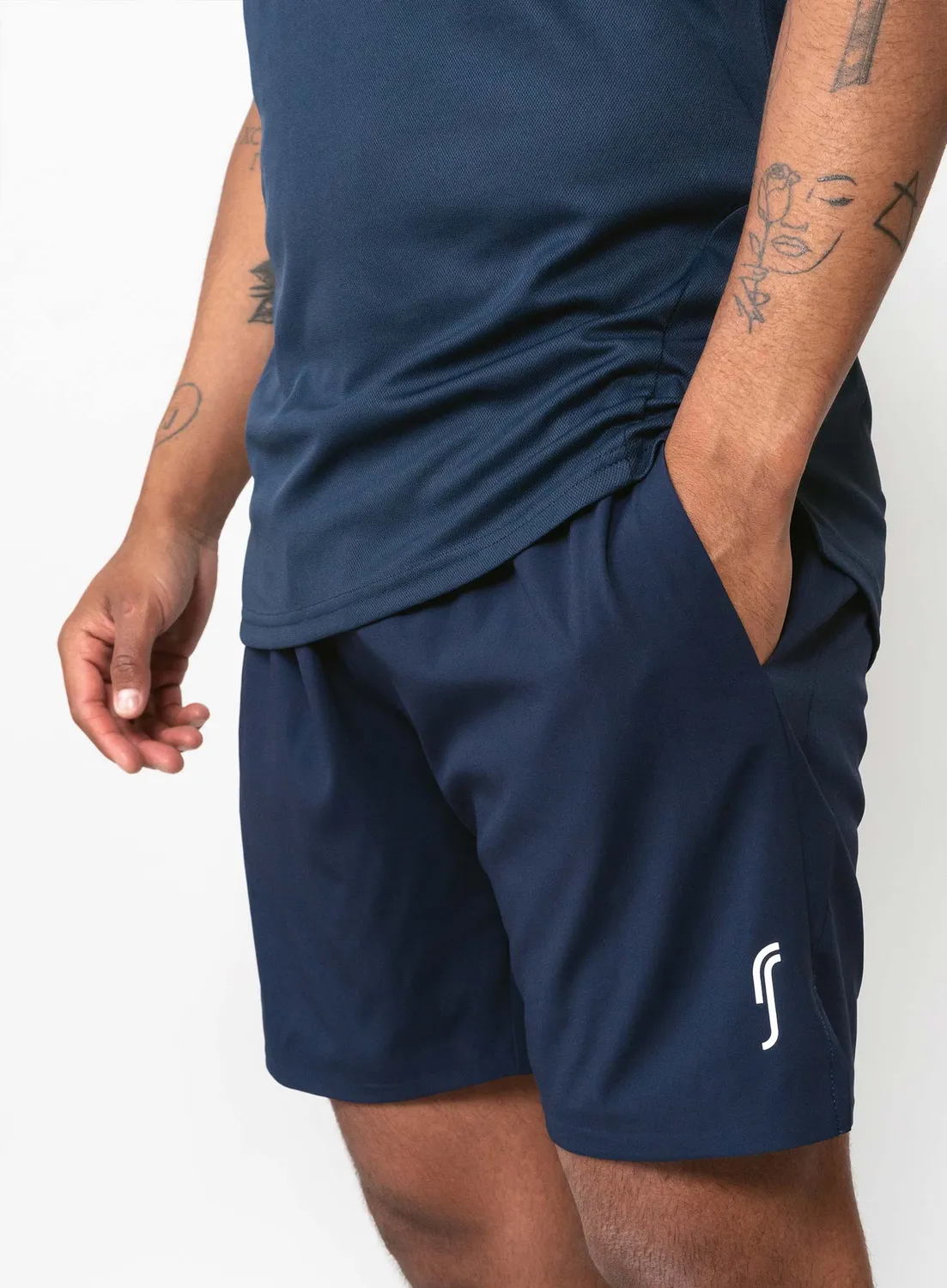 Robin Soderling Performance Herren Shorts 2er-Pack Navy