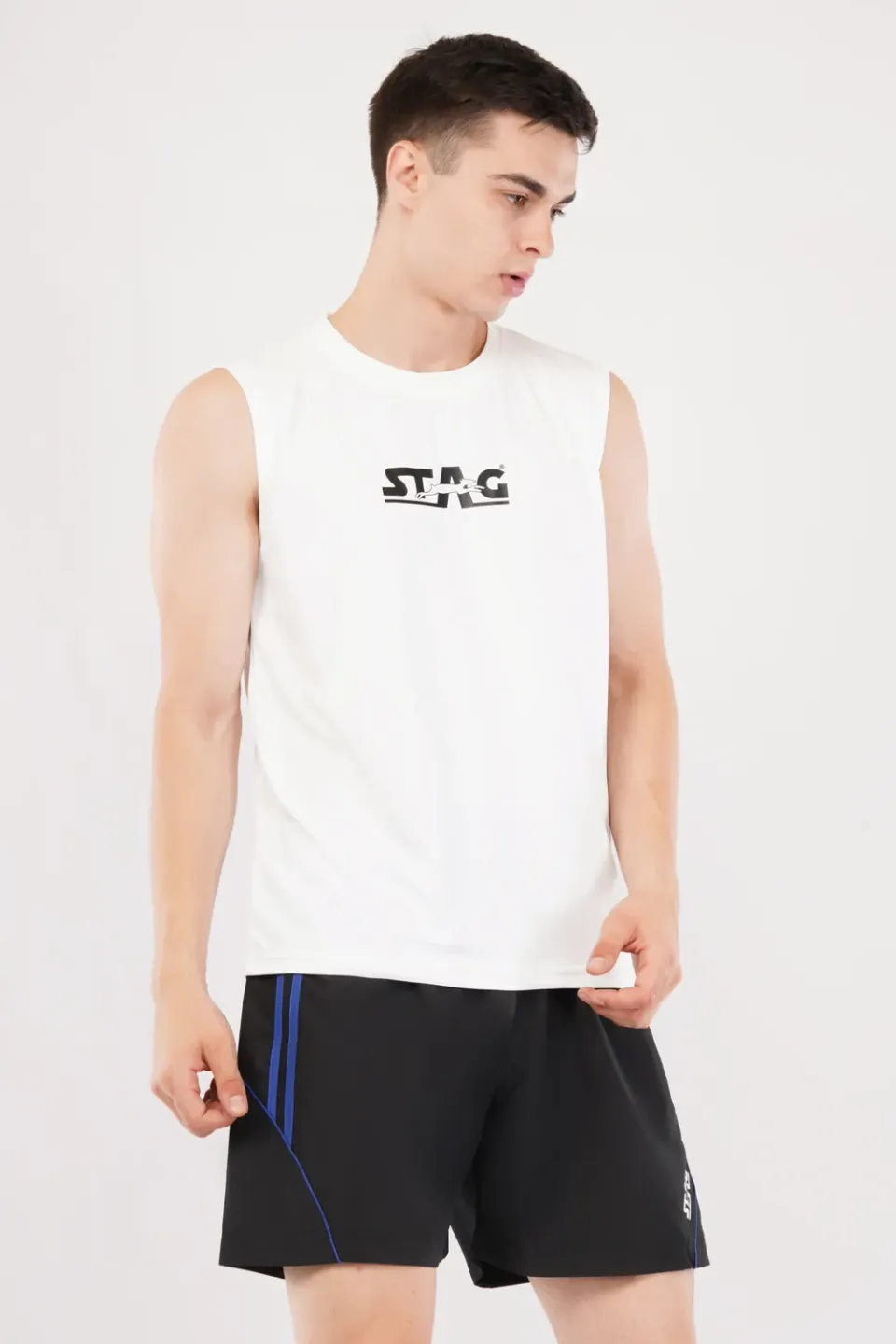 Stag Iconic Ärmelloses Performance T-Shirt Herren Polyester