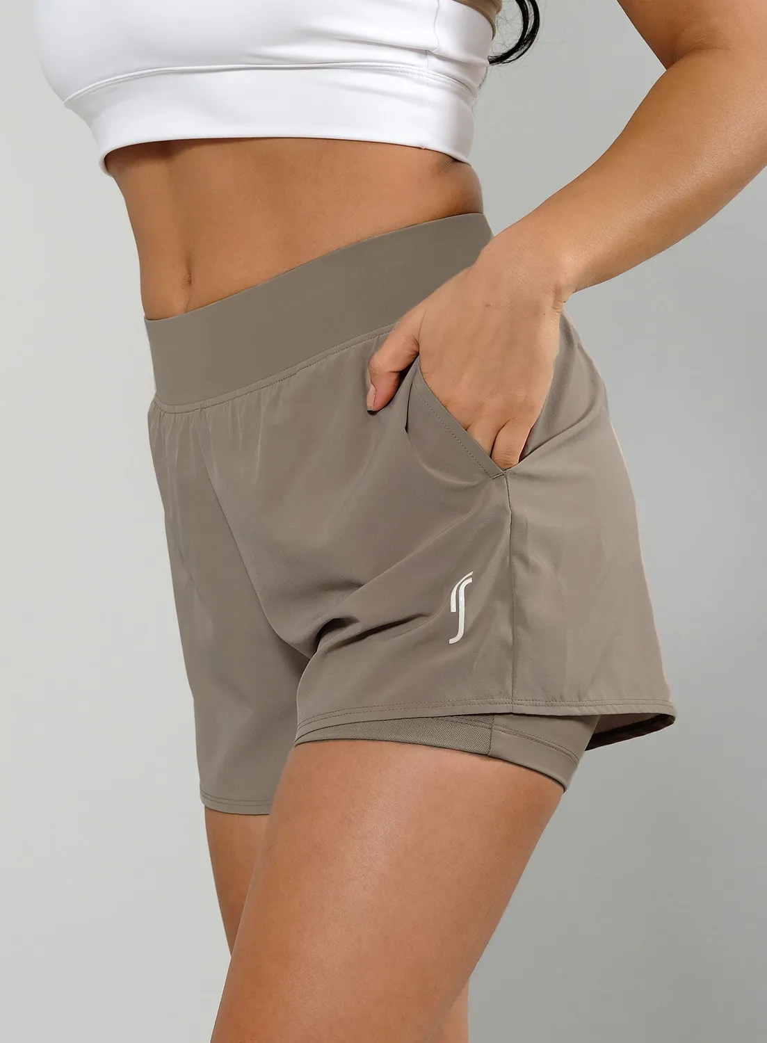 Robin Soderling Performance Court Shorts Damen 2-in-1